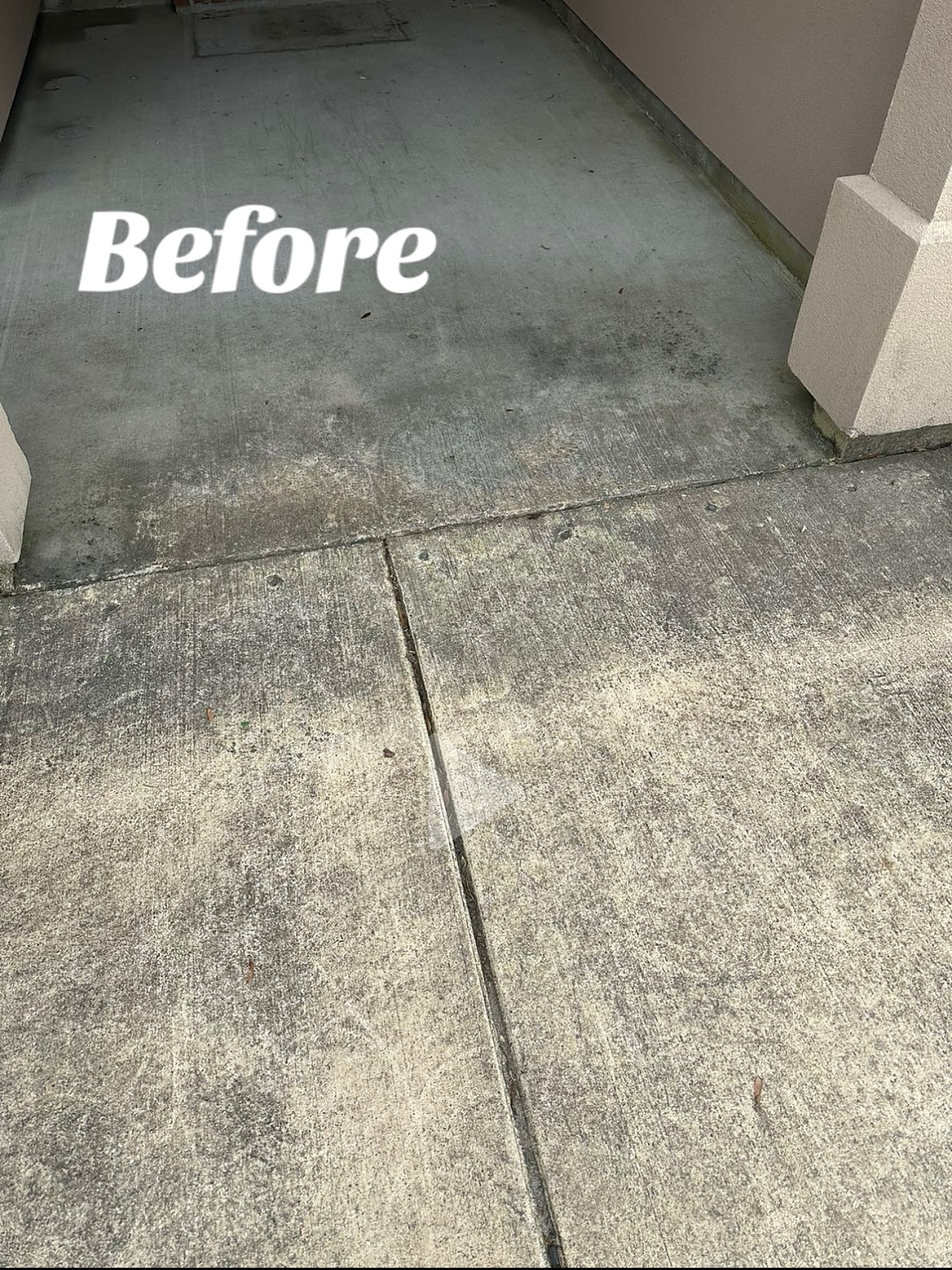 House washing in progress